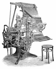 Image result for industrial revolution linotype